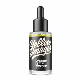 Clear Glass Dropper Bottle With Oil